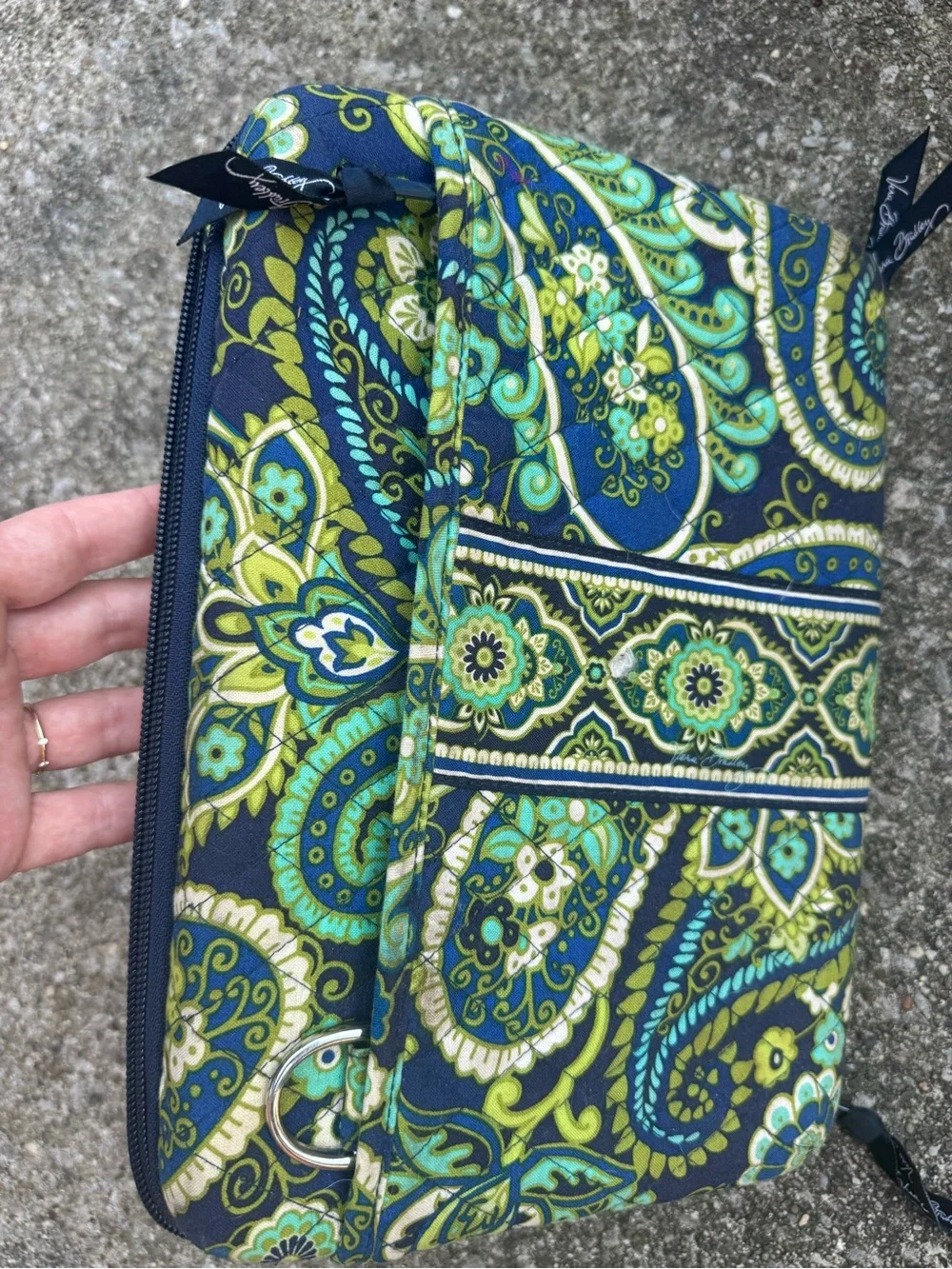 Vera Bradley Bali Blue Mini Laptop Hard Case Tablet iPad Sleeve Portfolio
